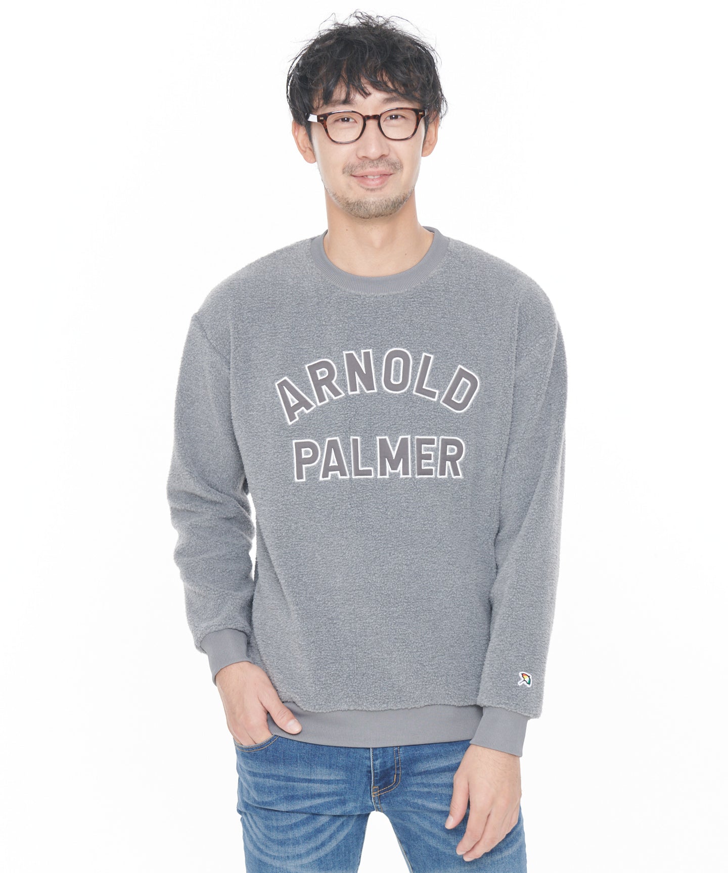 Arnold Palmer 【残り2点】ボアフリースシェアロゴプルオーバー